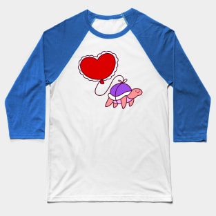 Heart Balloon Turtle Baseball T-Shirt